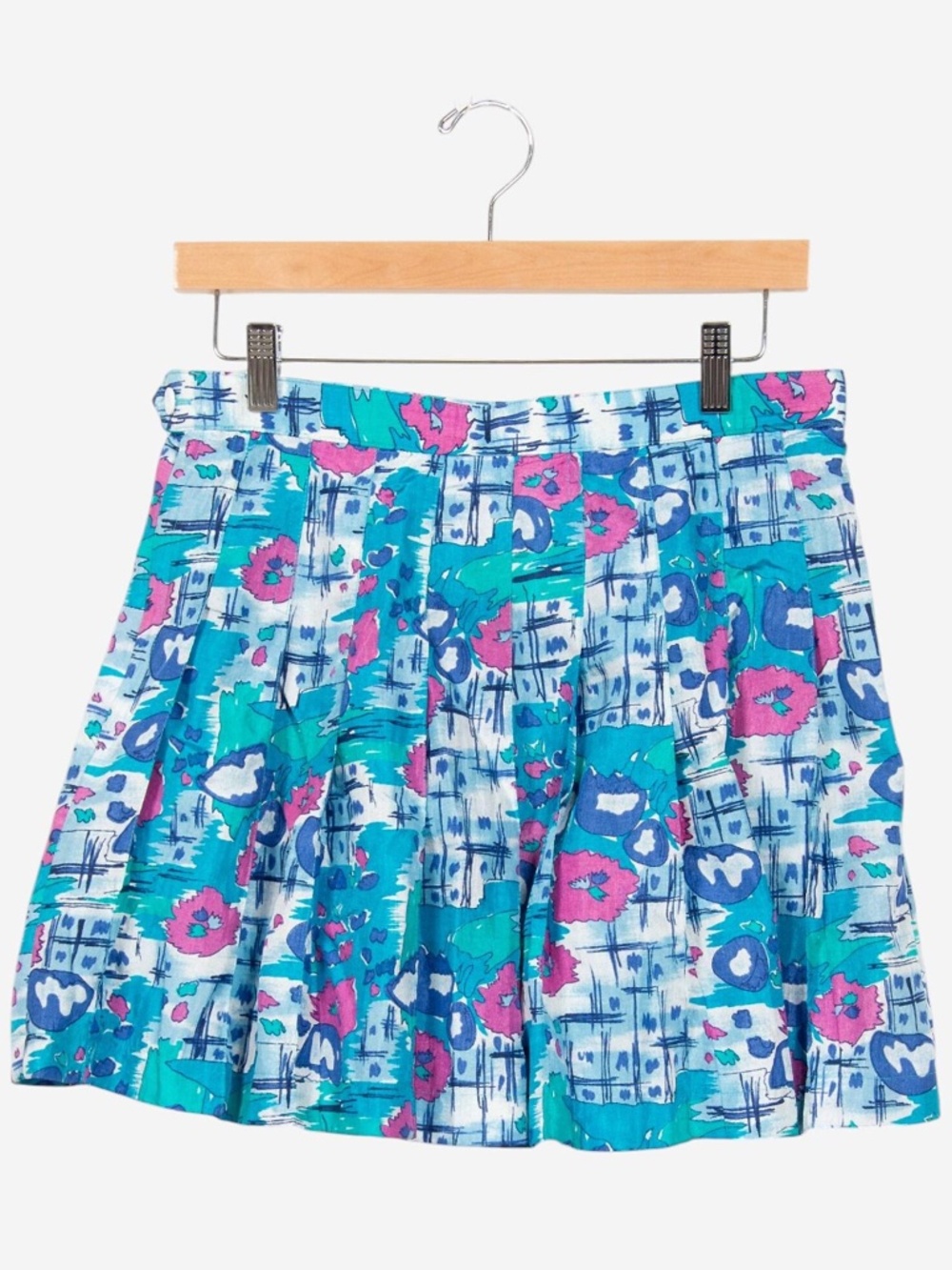 vintage 90s floral geometric tennis skirt 30" waist